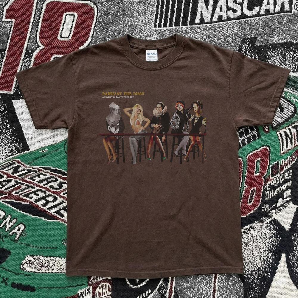 Style Panic! At The Disco Fever CanT Sweat Out Boyfriend Fit Girls T-Shirt